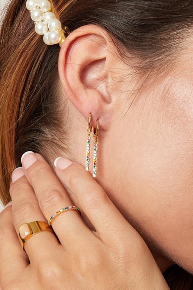 Earrings Glitter And Glamor Multi Copper h5 Picture2